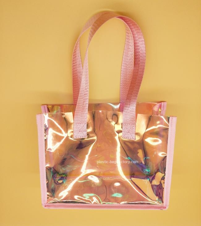 Holographic Laser PVC Tote Bag Rainbow Laser PVC Tote Bag