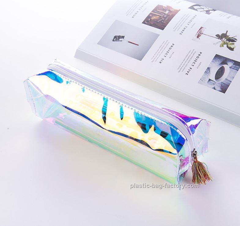 Fashion Waterproof Hologram Color Cosmetic Bag Holographic PVC Cosmetic Organizer Bag